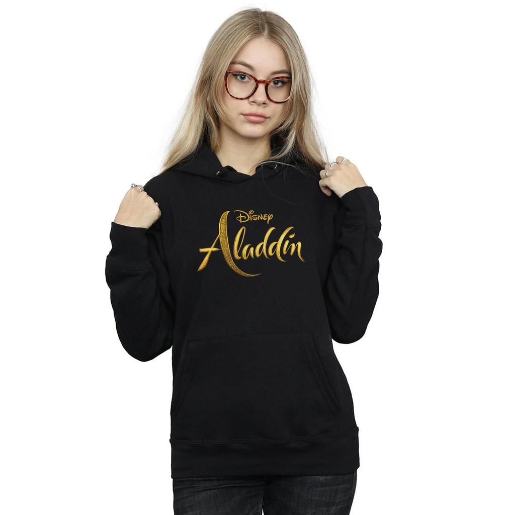 Disney Womens/Ladies Aladdin Movie Logo Hoodie