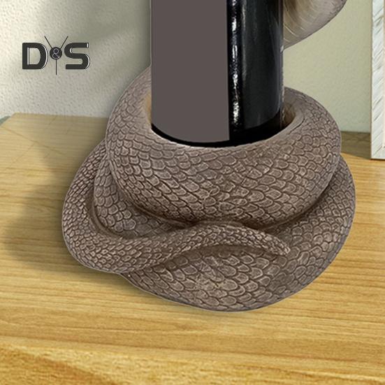 Хэллоуин Змея Держатель для бутылки вина Поддельная змея Фигурка из смолы Пивная бутылка Стенд для выставки товаров Домашний ресторан Бар Стол Украшение рабочего стола