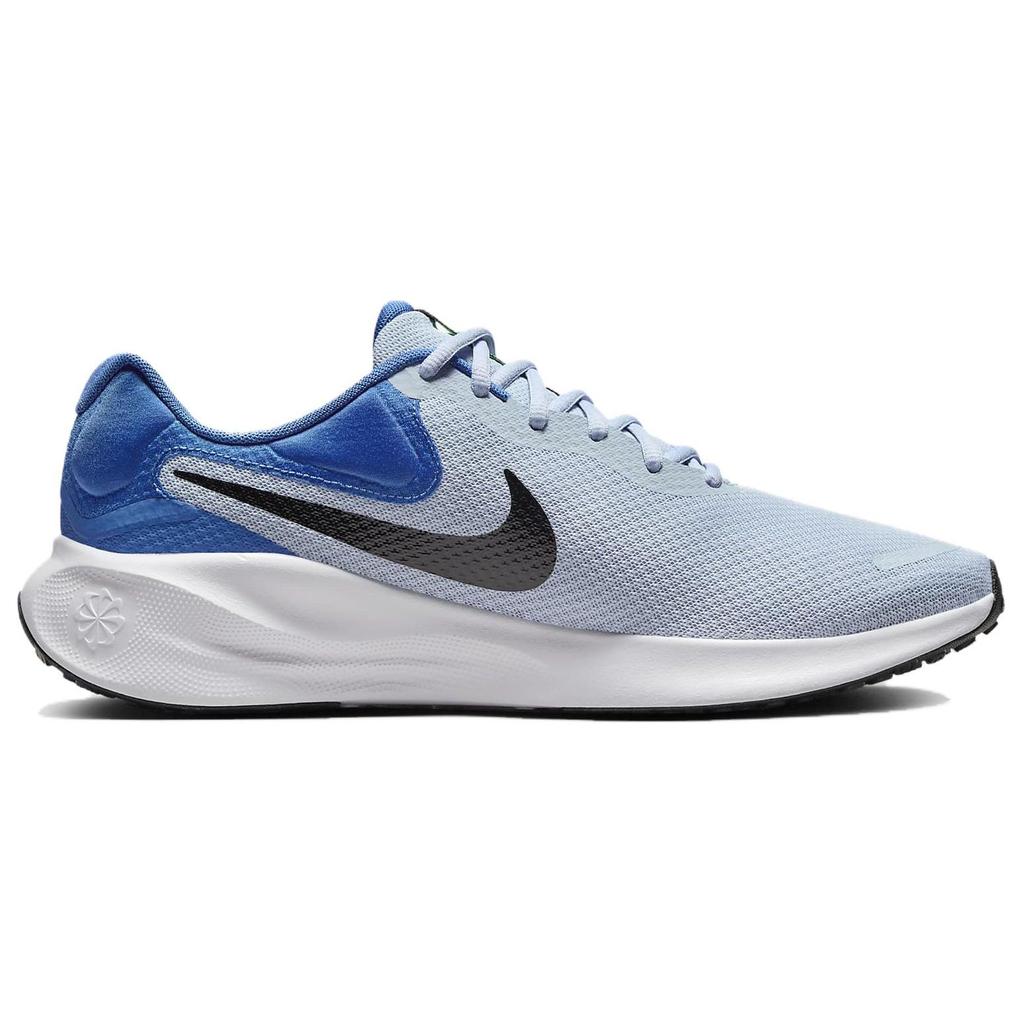 Nike Revolution 7 Extra Wide Light Armory Blue Мужские кроссовки Star-Blue Green-Strike Black FB8501-402