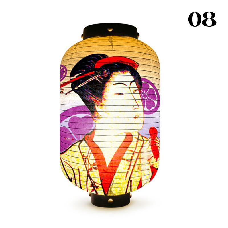 Уличный водонепроницаемый фонарь в японском стиле Ukiyo-e Bistro Ramen Restaurant Izakaya Sign Festival Party Wedding Decor Background