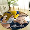 Personalized Haikyuu Round Chair Office Rug - Perfect for Mat, Office Chair & More - Ideal Gift for Birthdays and Holidays