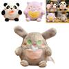 Cute And Soft Short Plush Cat Pocket Stuffed Toy Pillow Doll Gift