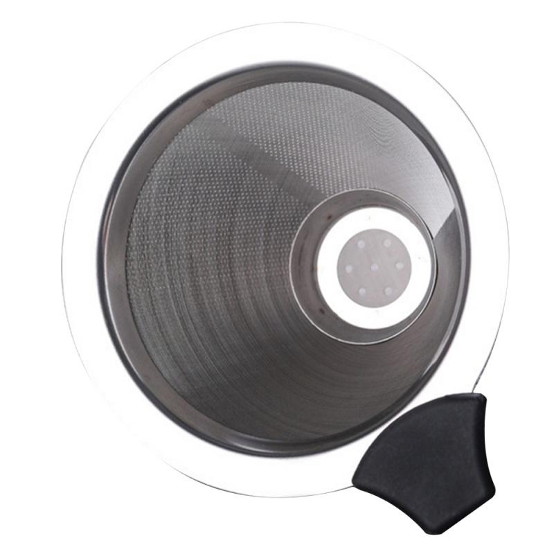 Многоразовая стеклянная кофейная колба с фильтром из нержавеющей стали, капельная 200 мл 400 мл, кофейник, дриппер, бариста, пуровер кофеварка