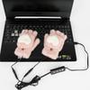 USB-перчатки с подогревом, перезаряжаемые, 3 режима температуры, розовые