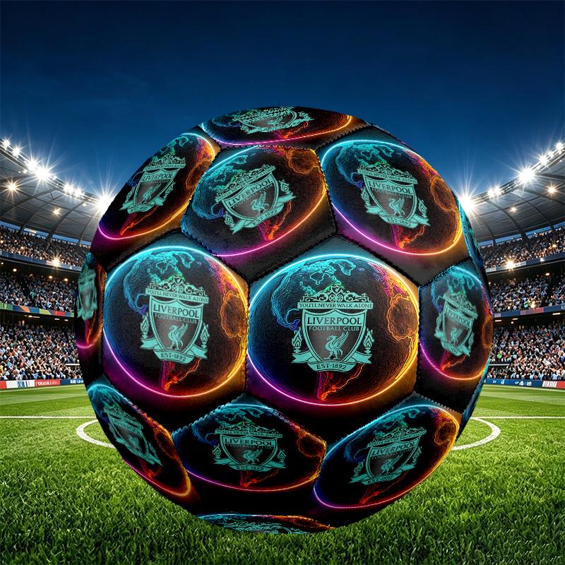Футбольный мяч Liverpool F.C. Размер 5, из износостойкого ПУ, для матчей, тренировок и ежедневной практики, Подарок на день рождения для любителей футбола