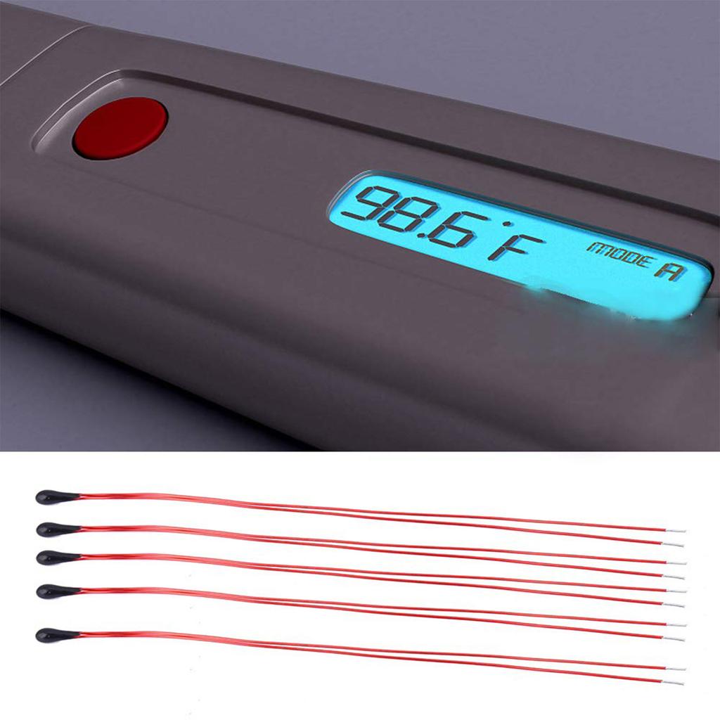 10 шт. Высокочувствительные термисторные резисторы Ом MF52B с эмалированным проводом, датчик температуры, высокочувствительный термистор