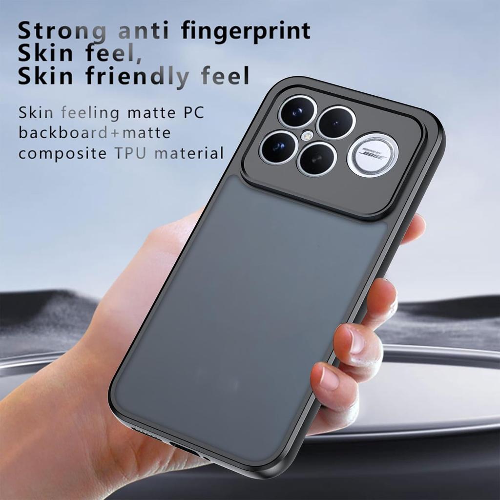 Матовый чехол для Xiaomi Poco F8 Ultra F8 Pro Cover Противоударный Полупрозрачный Приятный на ощупь Жесткая задняя панель Рамка Fundas