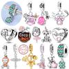 Оригинальные медные шармы, бусины, подвеска, кошка, собака, балерина, девочка, кокосовые шармы, подходят для браслета, ожерелья, изящные украшения, подарок