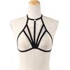 Womens Elastic Bandage Goth Cage Harness Cross Crop Straps Lingerie