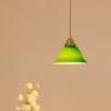 Стеклянный подвесной светильник с латунным цоколем E26, светодиодная лампа в комплекте, потолочный светильник с крючком, скандинавский стиль, стильный, милый, ручная работа