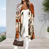 Plus Size Women Open Front Long Sleeve Loose Outerwear Lightweight Soft Trendy Fashion Casual Daily Cardigan