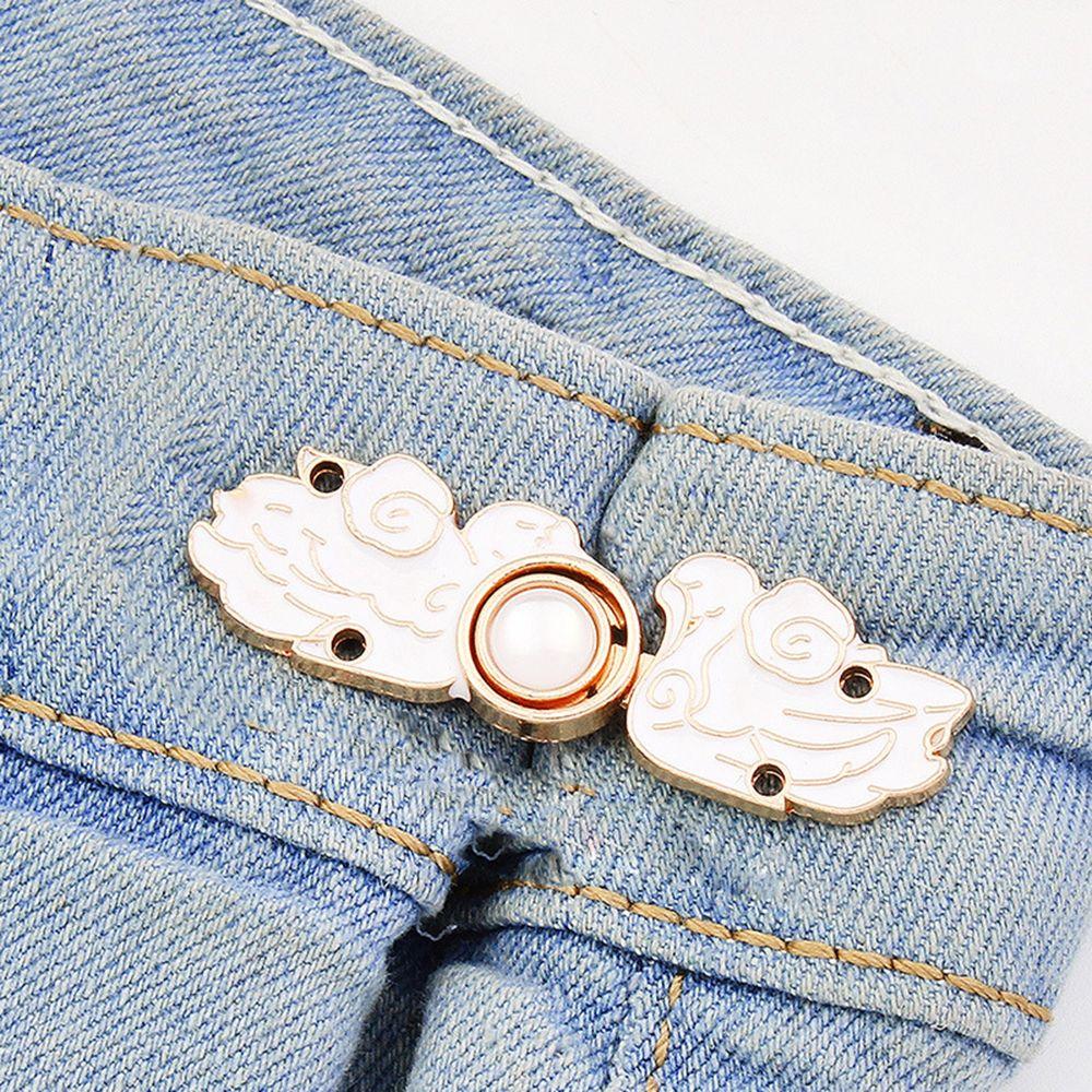 Flower Fashion Jewelry Women Brooch Jeans Accessories Anti-Exposure Brooch Tightening Waistband Pin