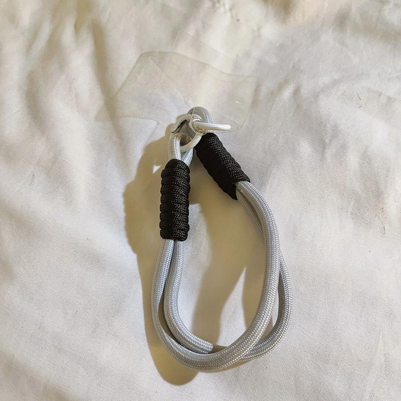 Комбинированный цветной узел для мобильного ремешка, креативный короткий плетеный ремешок, чехол для мобильного телефона, брелок для ключей, может быть съемным, веревка с защитой от потери