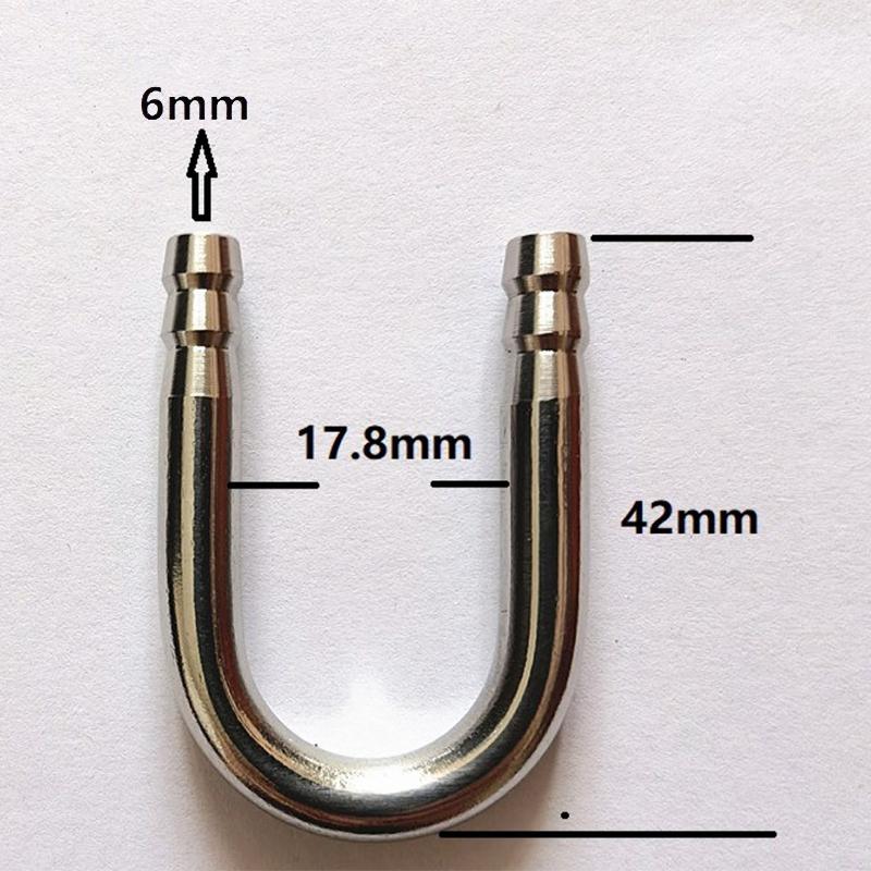 Регулятор CO2 для аквариума, диффузор, распылитель, воздушный насос, нержавеющая сталь, U-образная трубка, изогнутый соединитель