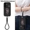 Wrist Lanyard Phone Case For Samsung Galaxy S26 S24 S25 Ultra S23 S25 FE A57 A17 A56 A16 A55 A54 A15 A25 Love Heart Print Cover