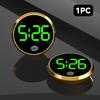 Светодиодные светящиеся автомобильные часы, автомобильные внутренние наклеиваемые мини-цифровые часы, автомобильные украшения, аксессуары