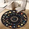 1pc Multi Surface Chair Mats A Cosmic Tapestry of Stars and Flowers Perfect for Decorating Office Chairs, Living Rooms, Or Bedrooms.dt059