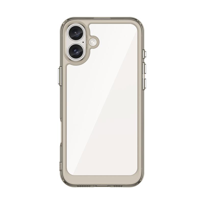 Для чехла iPhone 16 Для Apple iPhone 16 Чехол Роскошный Прозрачный ПК Ударопрочный Силиконовый Защитный Чехол для Задней Панели Телефона Для iPhone 16