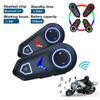Z19 Motorcycle Bluetooth Helmet Headset 5.3 Waterproof High Bass Headphone Roise Reduction Earphone With RGB Light For Skiing Riding