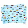 COLORFUL CANDY STYLE Placemats (25cm X 35cm), Water-Repellent, No-Iron, Set of 2, Full Throttle Working Vehicle Design, Water-Repellent, Lightweight,