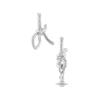 VIVIENNE WESTWOOD Латунные Серьги Женские Серебряные 8053195135134