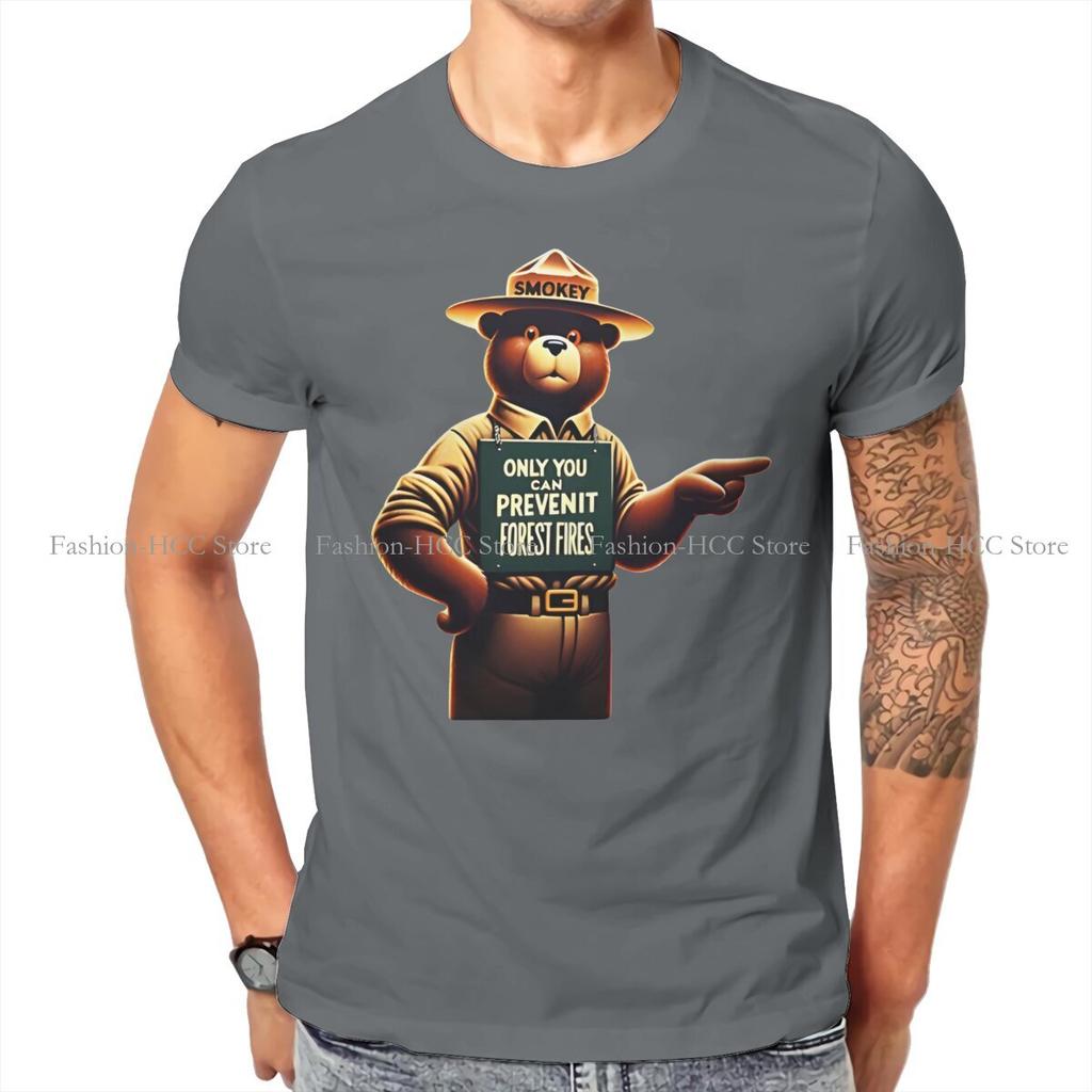 Smokey The Bear Vintage Forest Fire Prevention T Shirt Harajuku Teenager Graphic High Quality Tshirt Oversized Crewneck Blouses