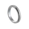 4mm Frosted Titanium Steel Rotating Ring Simple Neutral Men and Women Wedding Proposal Stainless Steel Hand Jewelry