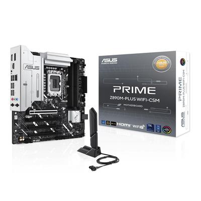 Процессоры ASUS PRIME Intel Core Ultra совместимы с LGA 1851 Z890, оснащенным DDR5 ATX, авторизованным дистрибьютором, продукт Z890M-PLUS WIFI-CSM (серия 2)