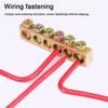 Copper Wire Connector Multi-specification Terminal Block Brass Row Junction Box  Electrical