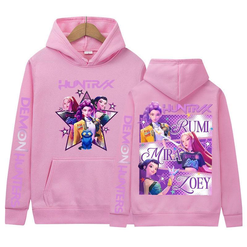 Demon Hunters Hoody 2025 K-pop Movie Aesthetic Clothing Graphic Sweatshirt Men Women Fashion Harajuku Long Sleeve Pullover Hoody