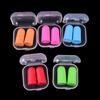 1Set/2Pcs Memory Foam Soft Earplugs Case Hearing Protection Ear Plugs Sleep