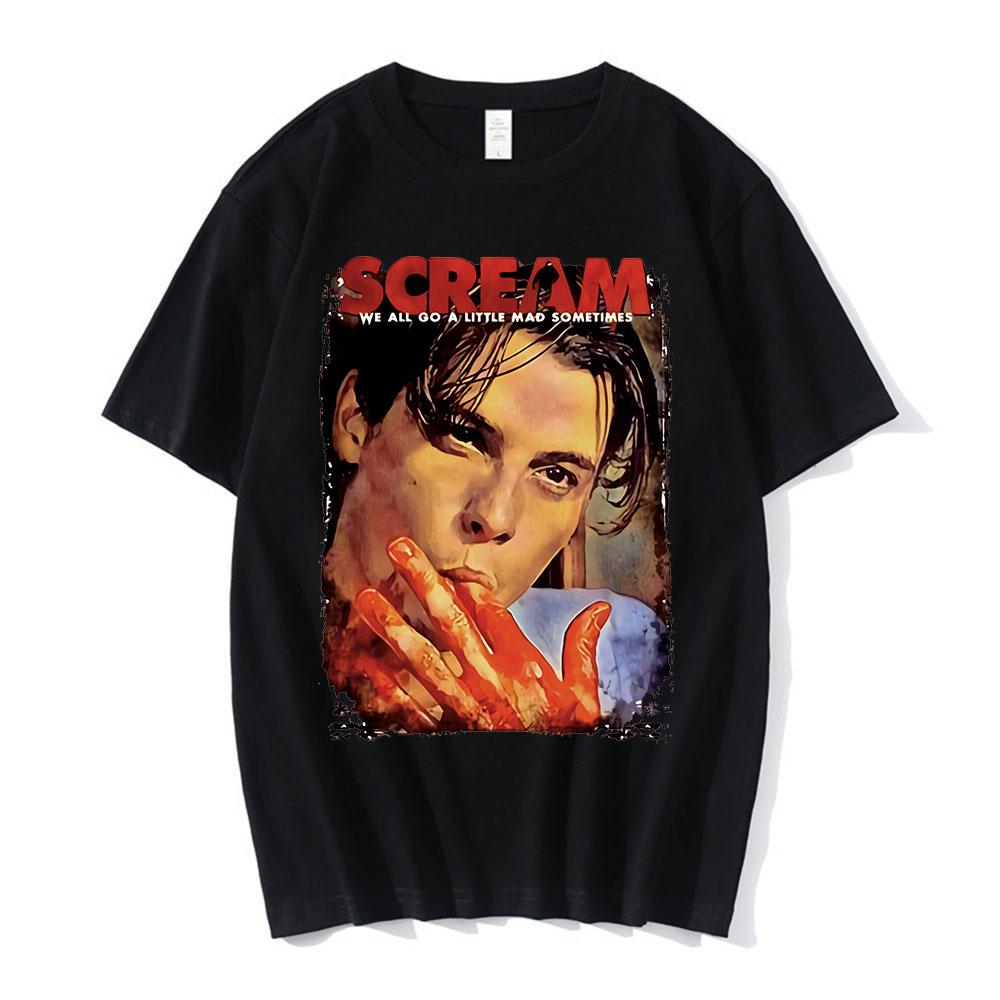 Halloween Movie Shirt We Little Mad Billy T Shirts Tops Womens T Shirt Scream Horror Movie Shirt Billy Aesthetic Clothes Tops