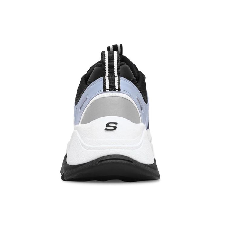 Skechers Kozmiks Кроссовки в стиле "Dad Shoes" из сетки и искусственной кожи на шнуровке, низкие, мужские, сине-бело-черные 999031-LGBK