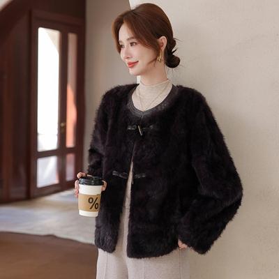 Высококачественная одежда для мамы осень-зима короткая куртка из искусственного норкового бархата для женщин среднего возраста зимняя одежда с утолщенным тепловым верхом