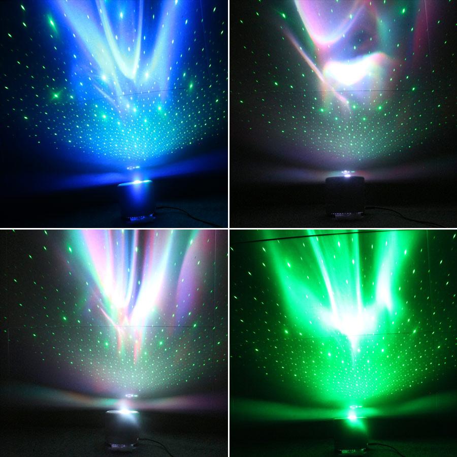 ESHINY RGB LED Aurora Night Star Sky Light Лазерный проектор Дискотека USB Туманность Облако Лампа Украшение Дети Дети Сцена Спальня Свет B222