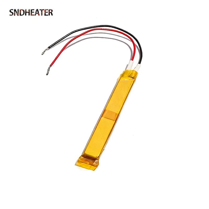SNDHEATER 70x8x3MM PTC Нагревательный элемент 12В 24В 220В Замена нагревателя для выпрямителя волос 80°C 270°C Температура Обернут термолентой