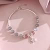 Exquisite Pink Bracelets For Women Cute Star Moon Bracelet Metal Chain Beads Bracelet Sister Girlfriend Gift