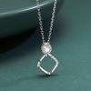Diamond Micro-inlaid Necklace for Women Simple Light Luxury High-end Collarbone Chain Valentine's Day Gift for Girlfriend