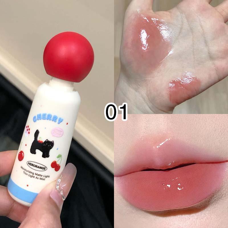 HERORANGE Meow Whisper Mirror Lip Gloss - Moisturizing Long-Lasting, Water-Glossy, Perfect for Spring/Summer