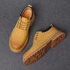 Men's Thick Soled Shoes Retro and High-quality Genuine Leather Casual Business or partyDerby Luxury Adult Shoes New