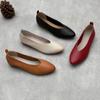 Leather Pointed Shallow Mouth Shoes Spring and Summer Flat Casual Women's Shoes