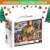 1000 шт./набор рождественских пазлов рождественская елка Санта-Клаус головоломка украшение для детей взрослых образовательные