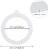 12 Pieces Rubber Seals for Glass Jars, Airtight and Leakproof Silicone Replacement Gasket Sealing Rings for Mason Jars, Elastic and Fits Most Sizes