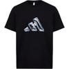 adidas Футболки Унисекс Черные С Круглым Вырезом Средней Плотности