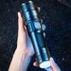 XHP50 High Power Flashlight Power Display Zoomable Flashlight 300LM Powerful LED Flashlight Mobile Power Bank for Camping Hiking