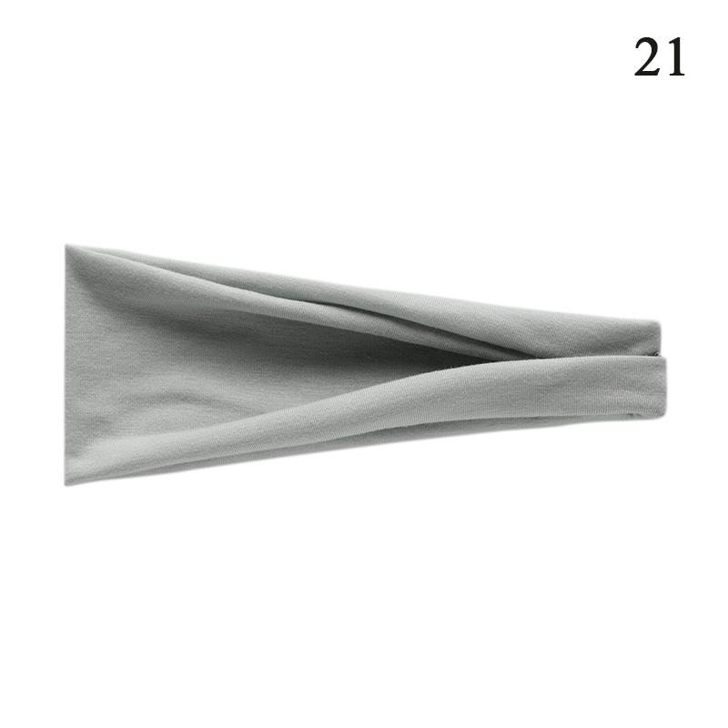 1 шт. Женская повязка на голову Тюрбан Однотонная Эластичные резинки для волос Повязка для волос для йоги Модная повязка для макияжа Обруч для волос Аксессуары для волос