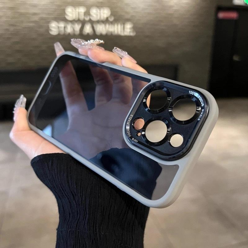 Подходит для Apple 17 Премиальный Металлический Объектив Полностью Покрывающий Чехол для Мобильного Телефона iPhone16promax Прозрачный Защитный Чехол с Защитой от Протечек