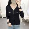 Женские зимние кардиганы с V-образным вырезом, облегающие, большого размера, удобные, вязаные, легкие, офисные кардиганы