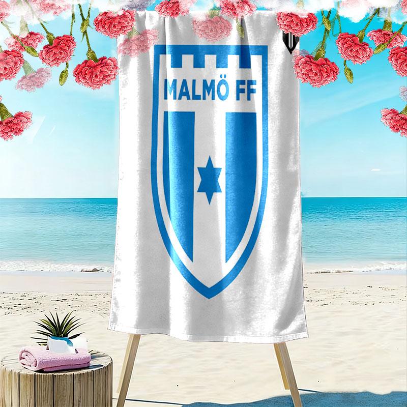 Malmö FF Print Beach Towel, Large Soft Quick Dry Towel for Beach Camping Swimming