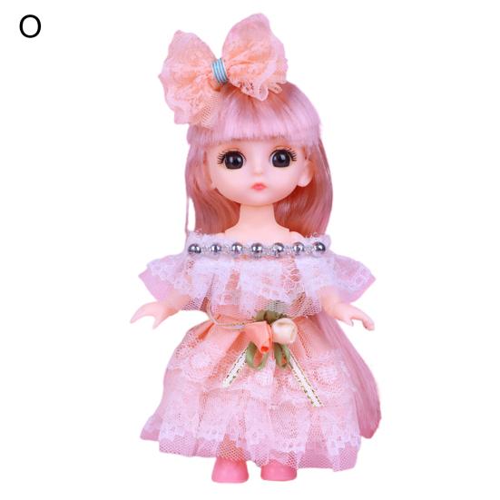 Игрушка для кукол 6 дюймов Изысканный Прост в уходе Удобный на ощупь 44204 Кукла с большими глазами для развлечений